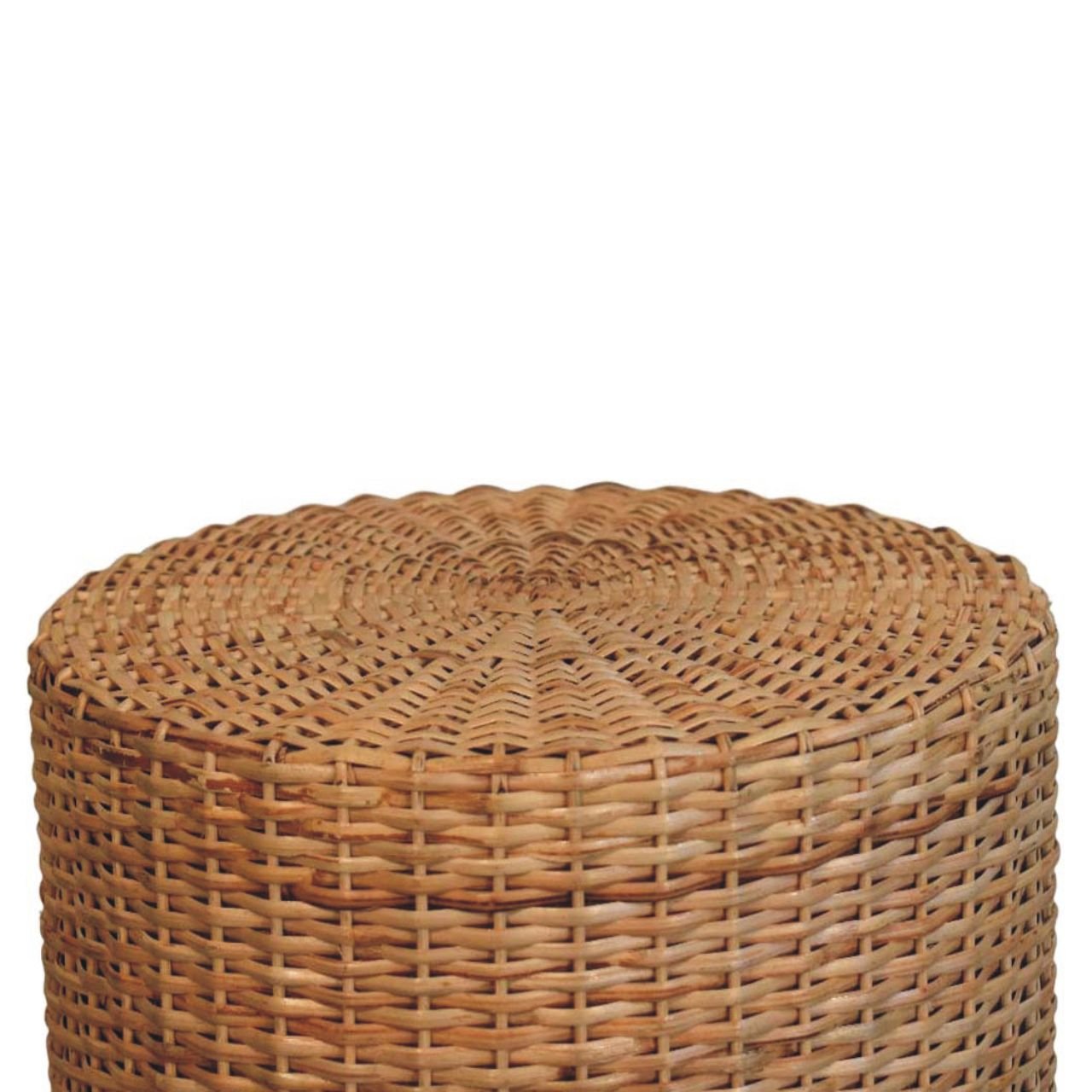 Pufa z naturalnych materiałów – naturalna, 40 cm - obrazek 2
