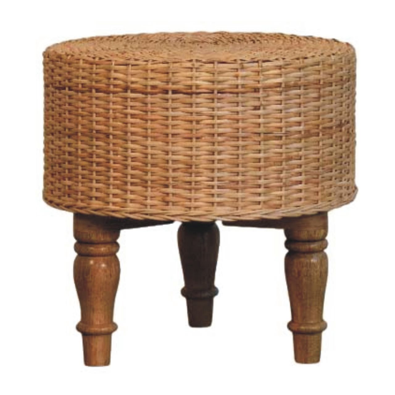 Pufa z naturalnych materiałów – naturalna, 40 cm - obrazek 3