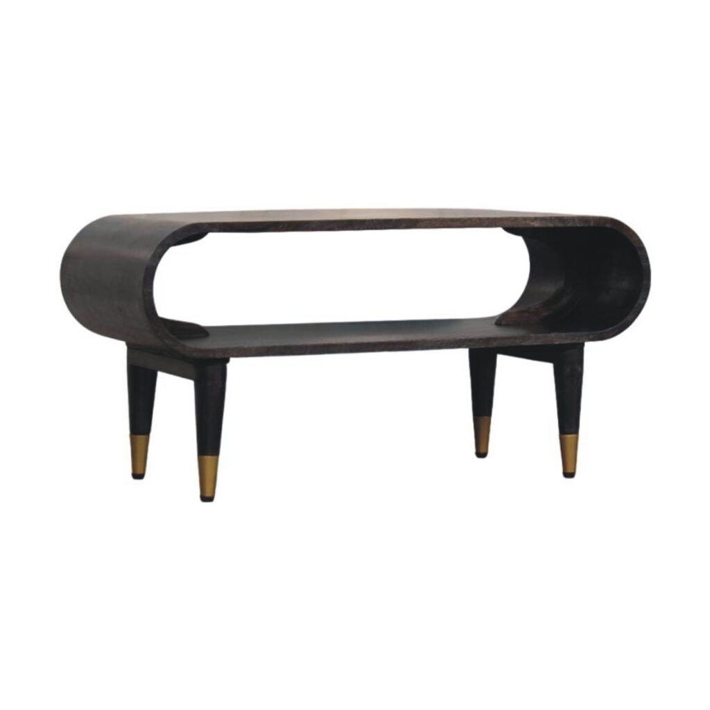 Szafka RTV z litego drewna mango – 90 cm — model IN4037