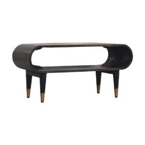 Szafka RTV z litego drewna mango – 90 cm — model IN4037