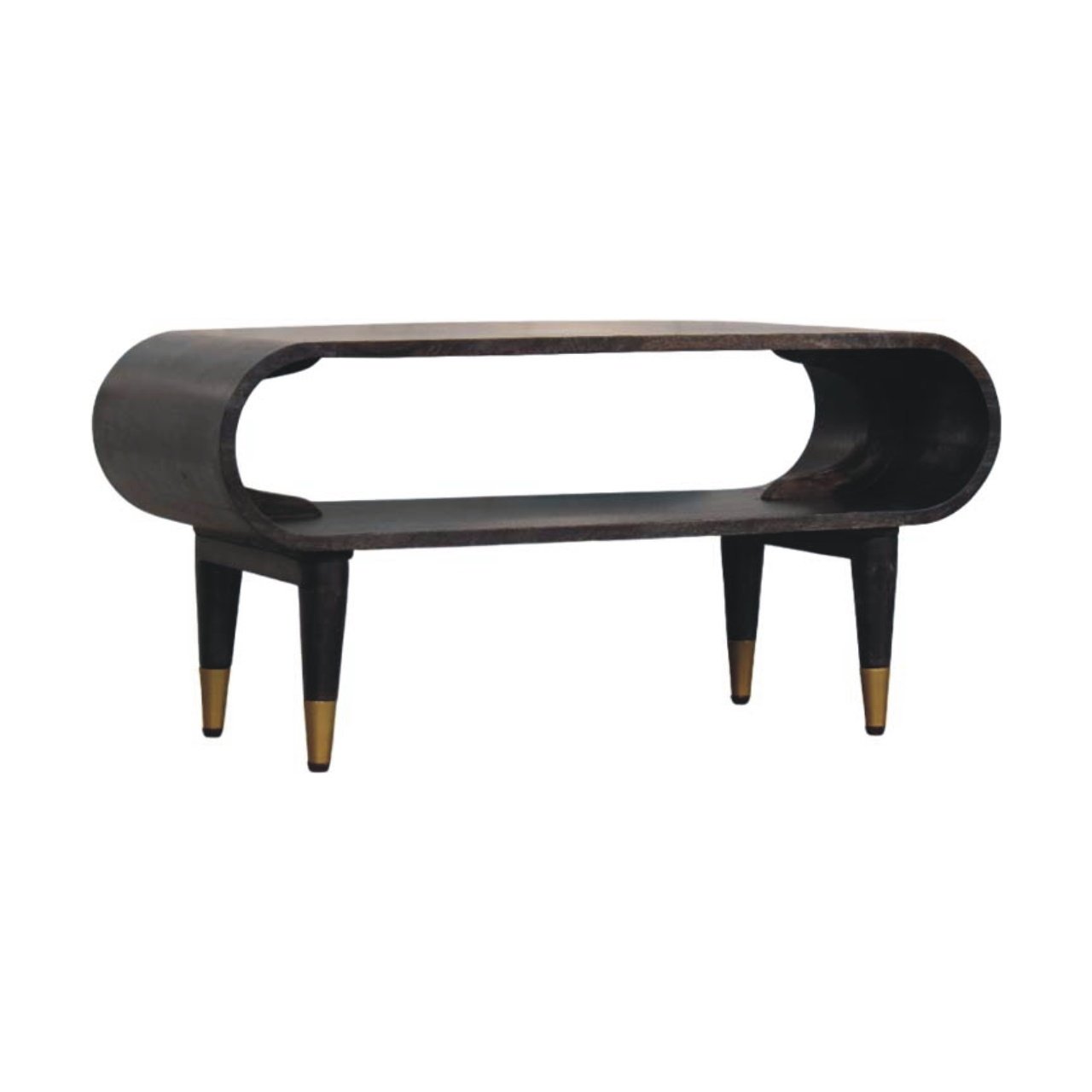 Szafka RTV z litego drewna mango – 90 cm — model IN4037