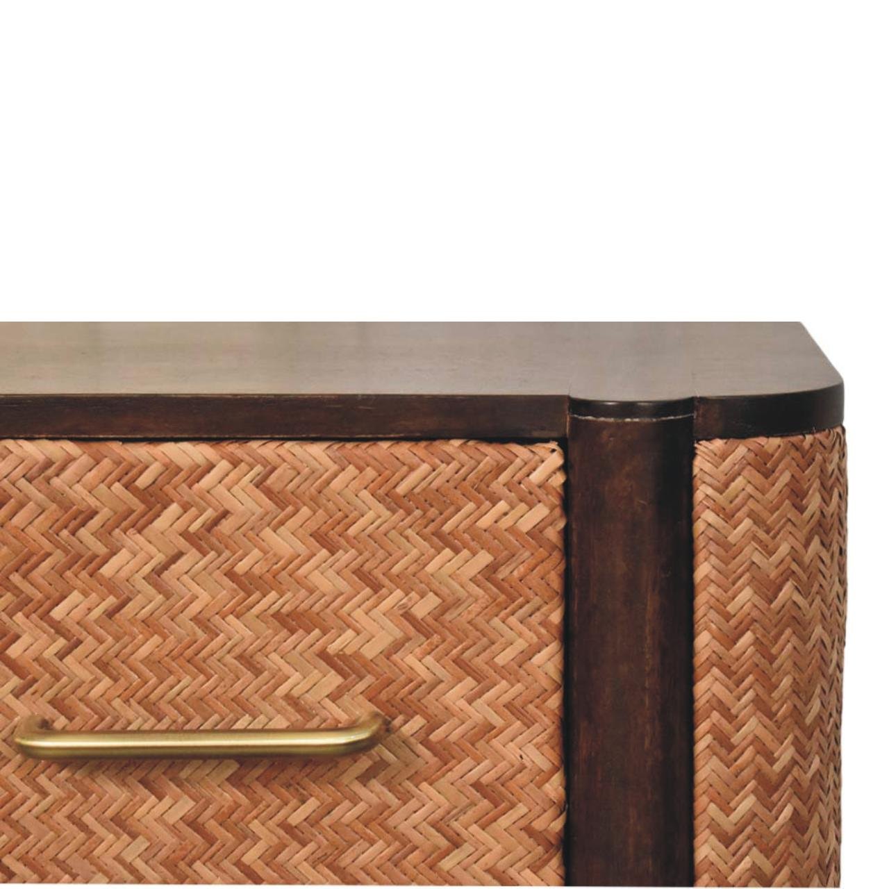 Szafka nocna z litego drewna mango – 50 cm — model IN4042 - Image 3