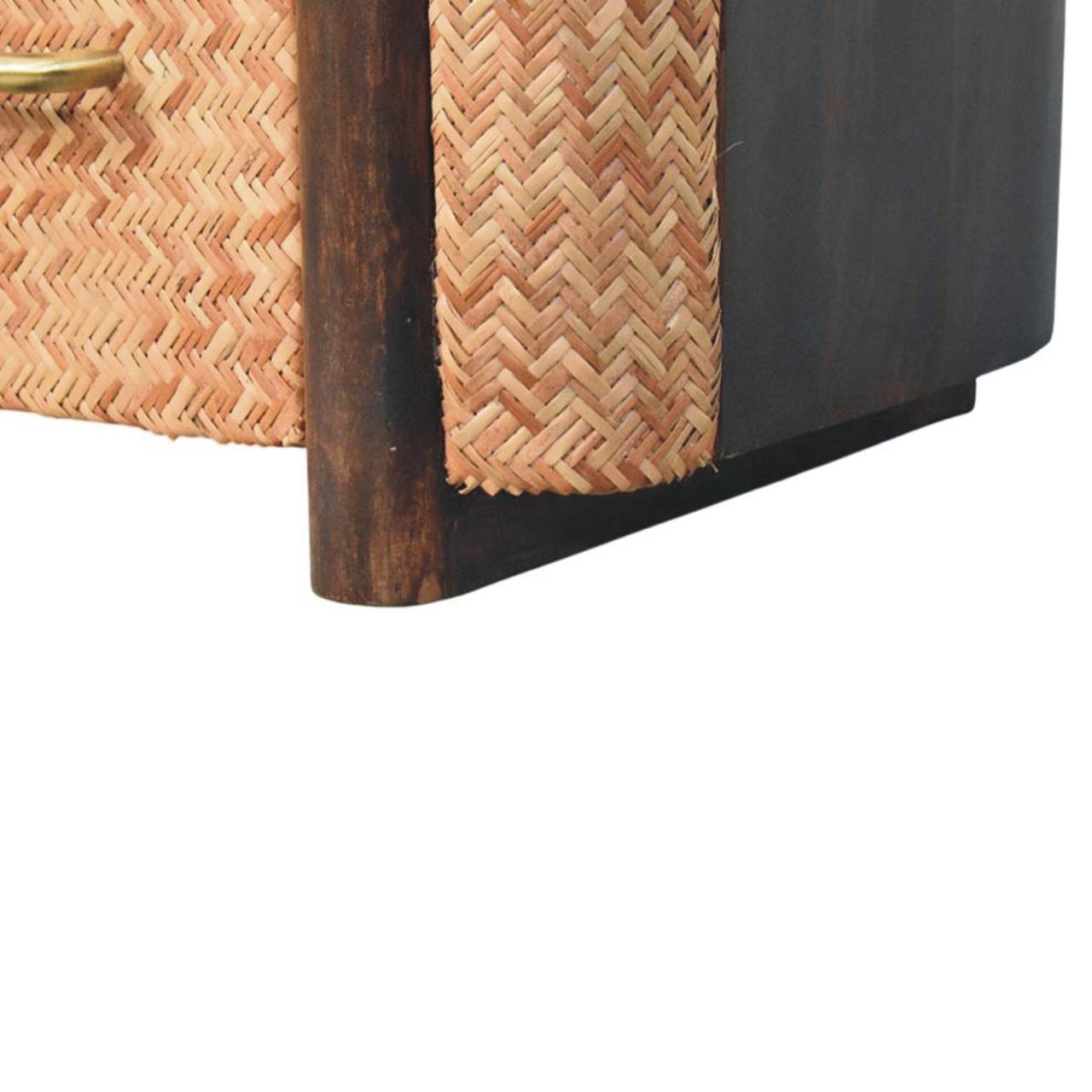 Szafka nocna z litego drewna mango – 50 cm — model IN4042 - Image 6