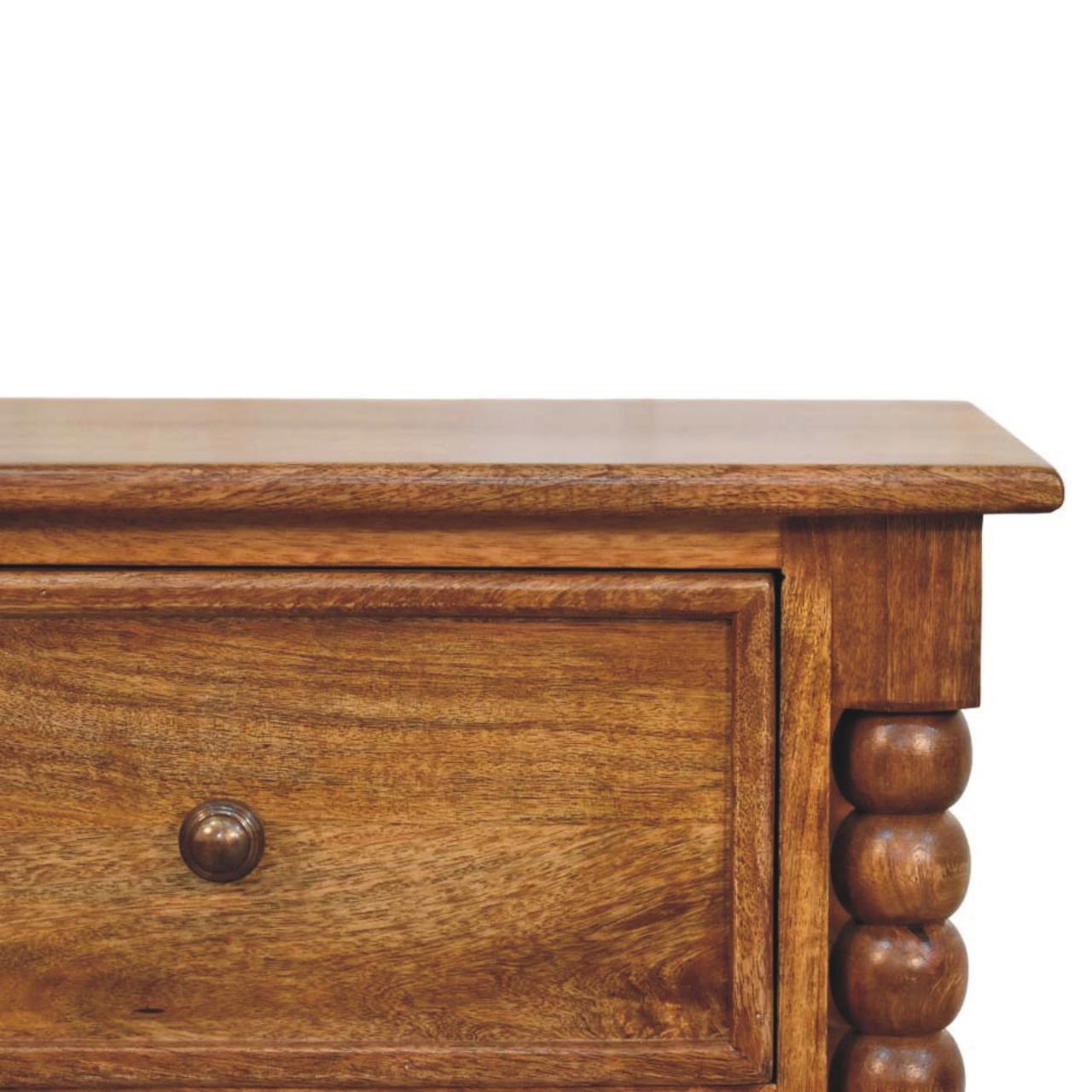 Szafka nocna z litego drewna mango – 55 cm — model IN4043 - Image 3