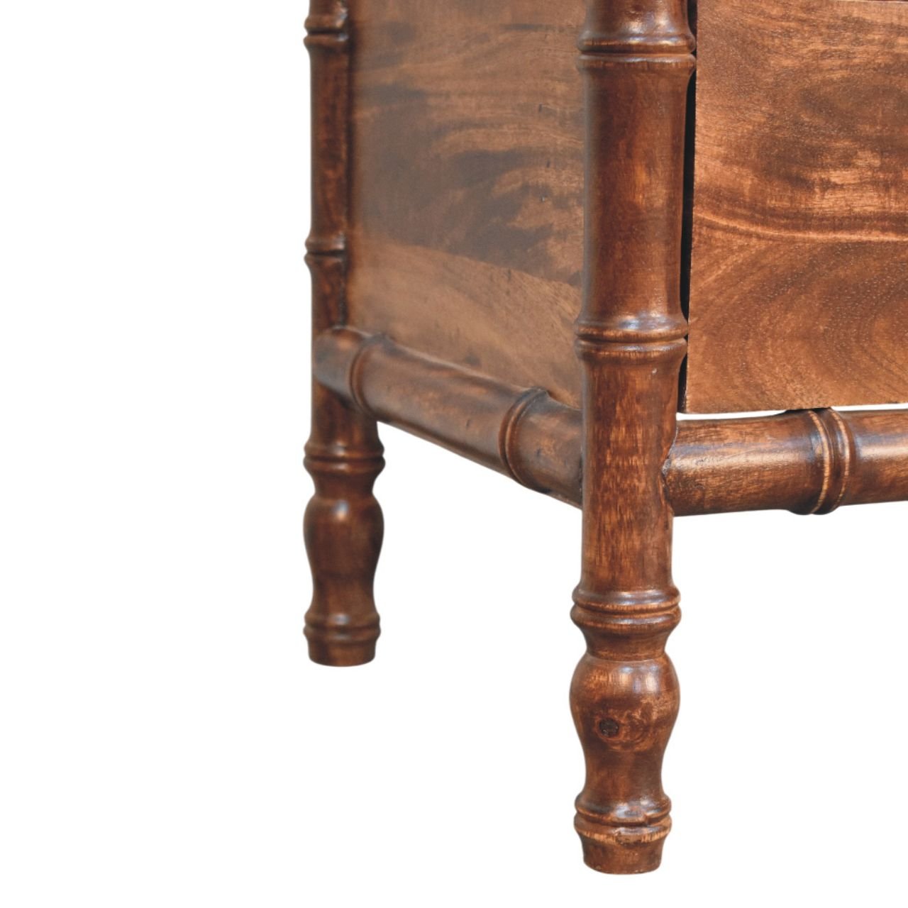 Szafka nocna z litego drewna mango – 55 cm — model IN4044 - Image 6