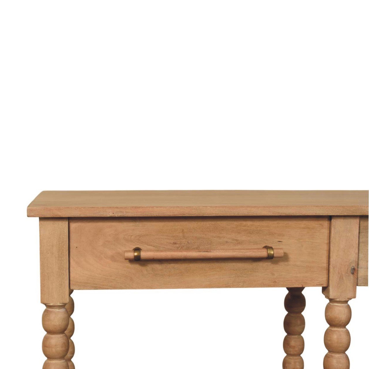 Konsola z litego drewna mango – naturalna, 115 cm - Image 3
