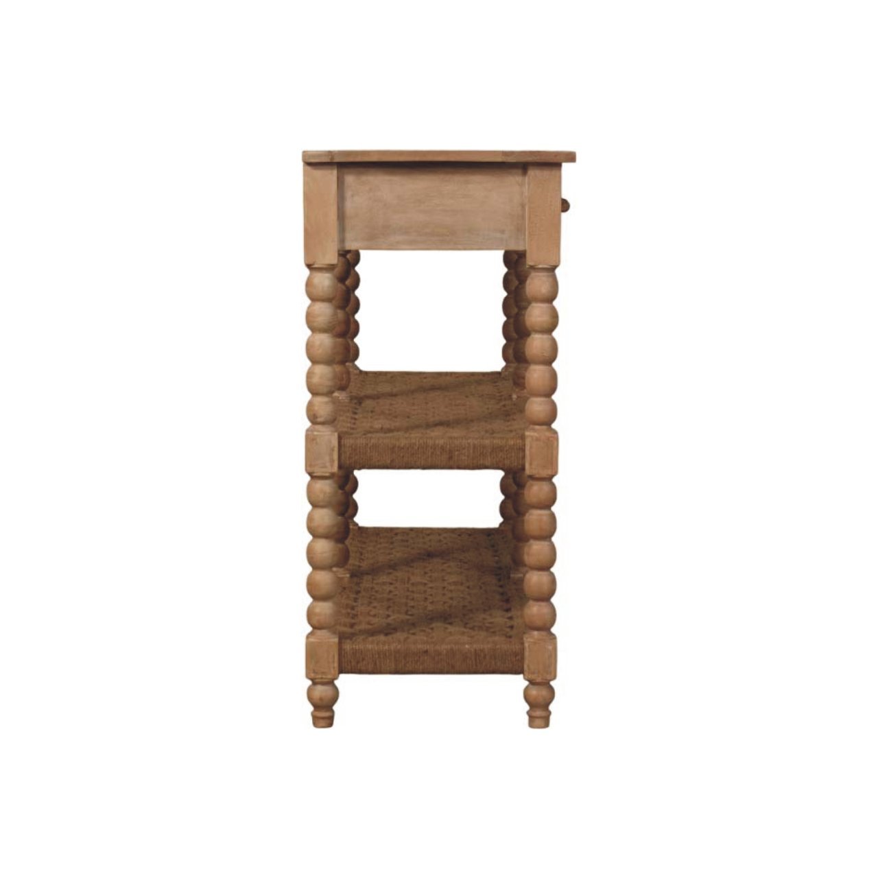 Konsola z litego drewna mango – naturalna, 115 cm - Image 8