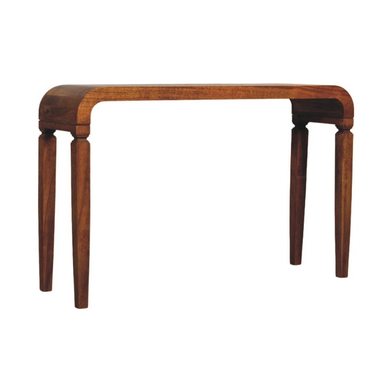 Stół z litego drewna mango – naturalny, 120 cm - obrazek 2