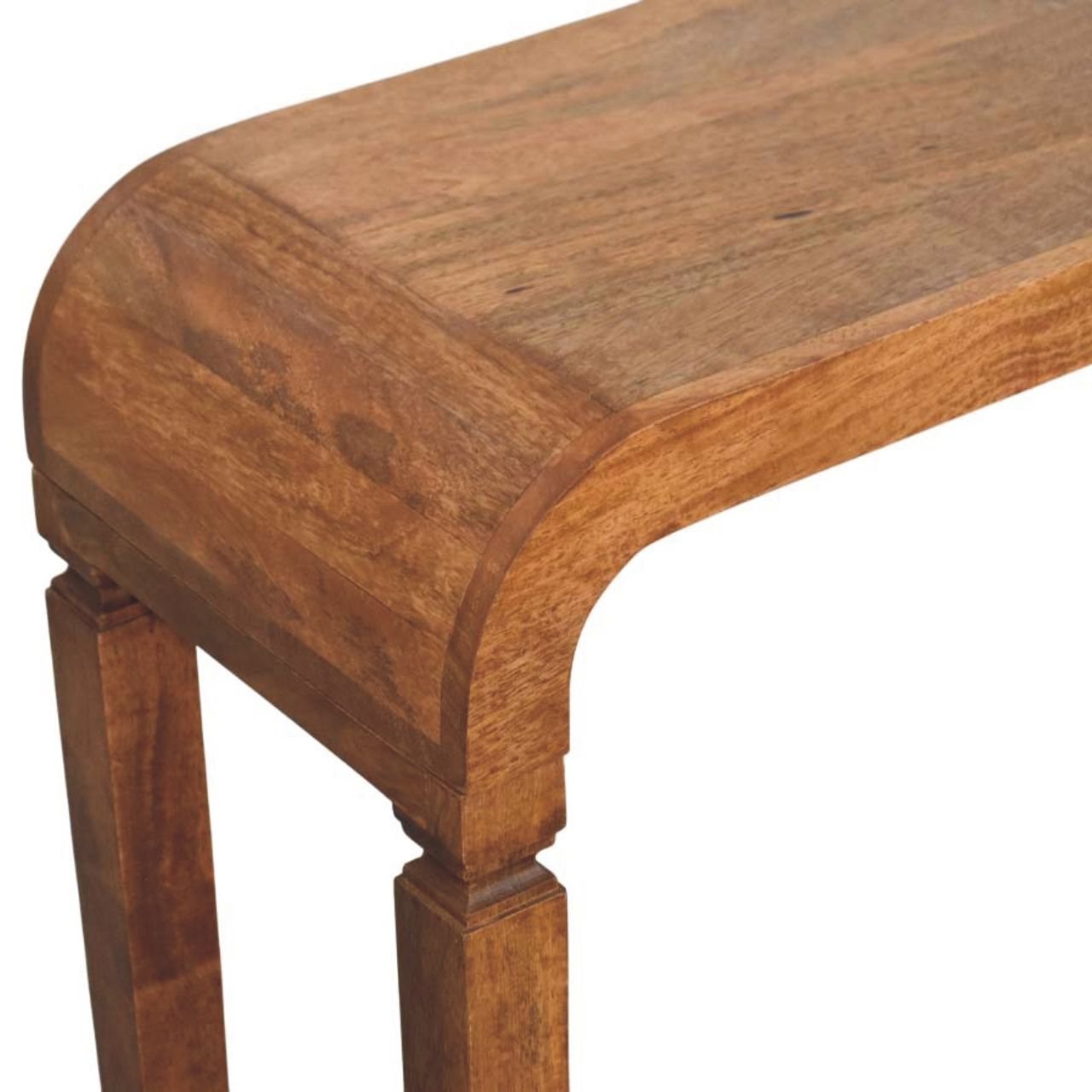 Stół z litego drewna mango – naturalny, 120 cm - obrazek 4