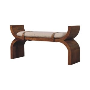 Ławka z litego drewna mango – 120 cm