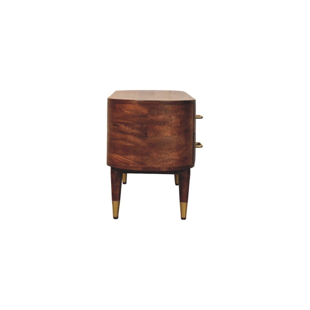 Szafka RTV z litego drewna mango – naturalna, 110 cm - Image 7
