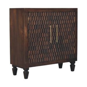 Szafka z litego drewna mango – 85 cm — model IN4058