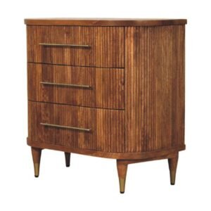 Komoda z litego drewna mango – naturalna, 80 cm — model IN4061