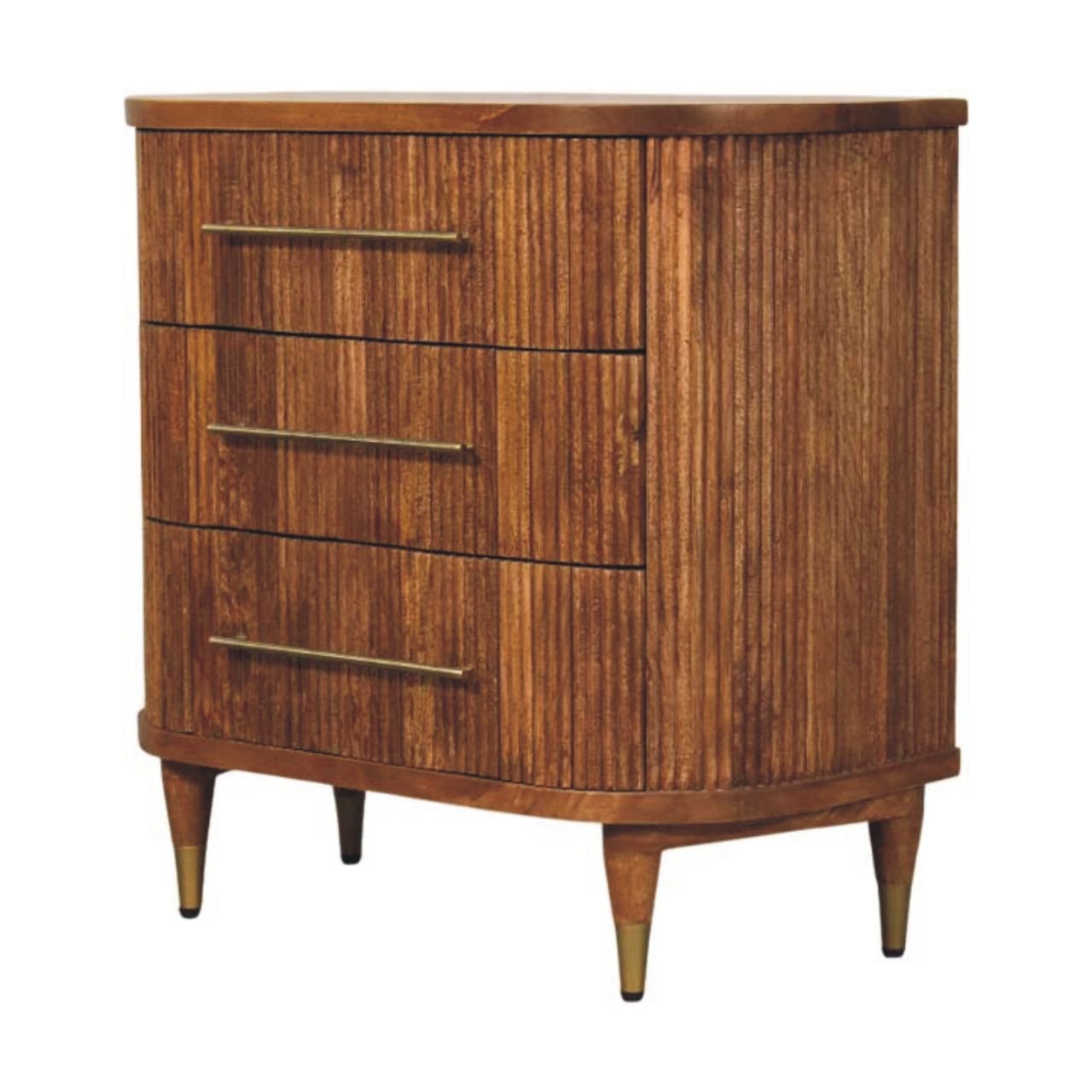 Komoda z litego drewna mango – naturalna, 80 cm — model IN4061