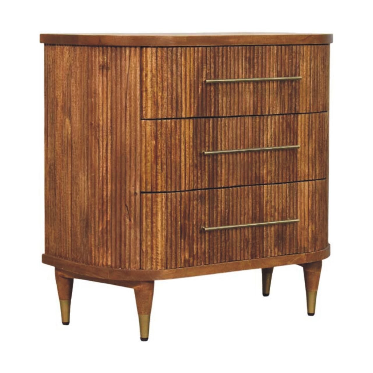 Komoda z litego drewna mango – naturalna, 80 cm — model IN4061 - obrazek 2