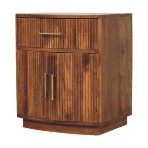 Szafka nocna z litego drewna mango – 50 cm — model IN4064