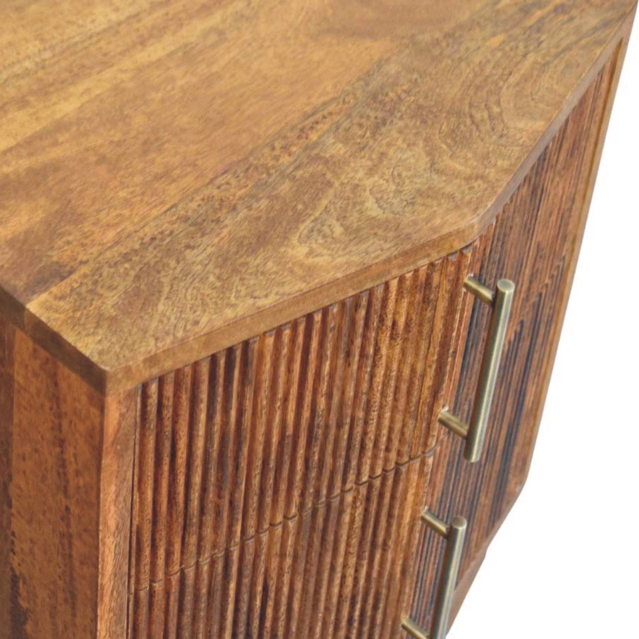 Szafka nocna z drewna o dębowym charakterze – dębowa, 42 cm - obrazek 4