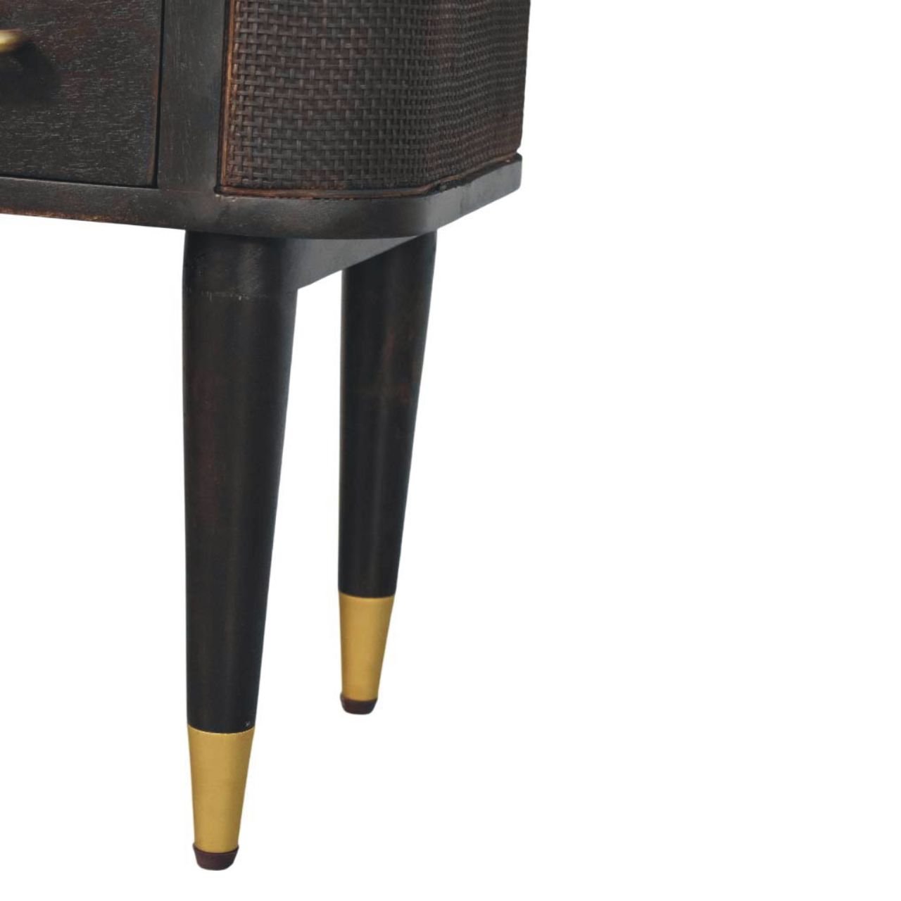 Szafka nocna z litego drewna mango – 45 cm — model IN4066 - obrazek 5