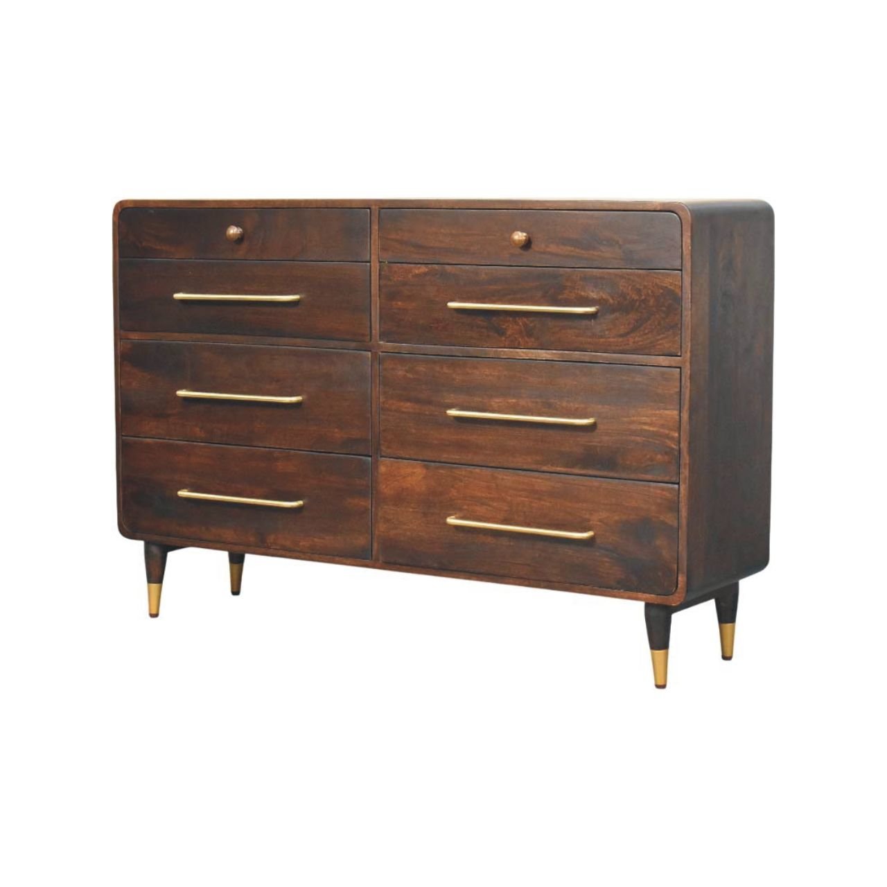 Komoda z litego drewna mango – 130 cm - obrazek 2