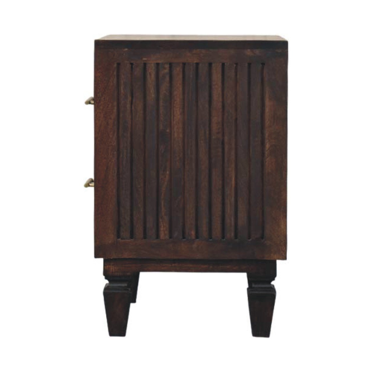 Szafka nocna z litego drewna mango – 45 cm — model IN4072 - obrazek 7