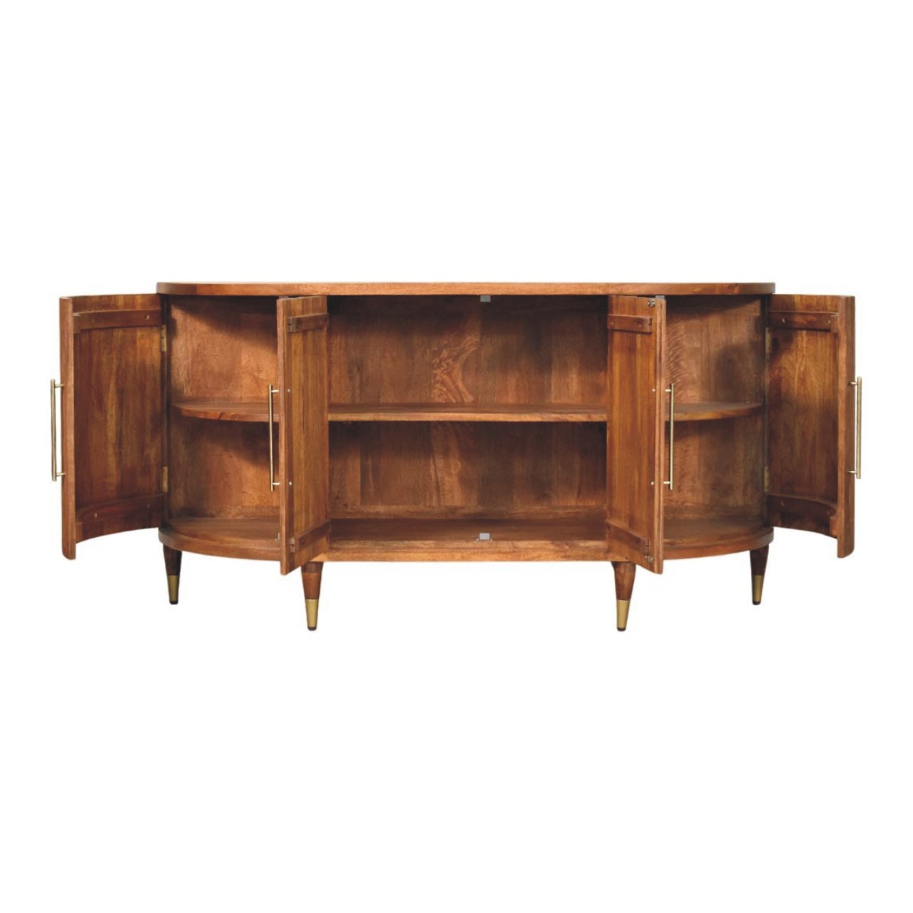 Komoda z litego drewna mango – naturalna, 150 cm - obrazek 5