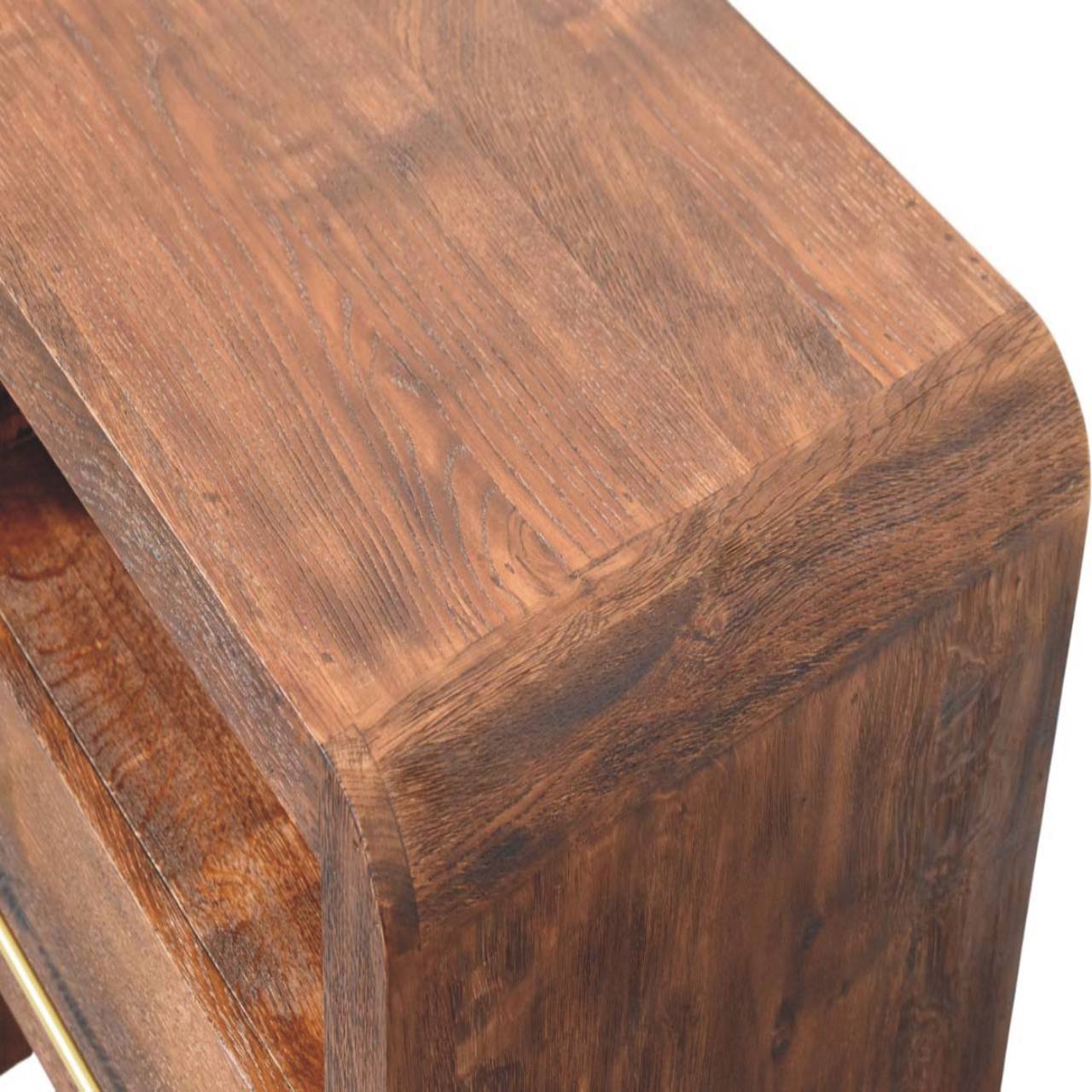 Szafka nocna z drewna o dębowym charakterze – naturalna, 54 cm - obrazek 4