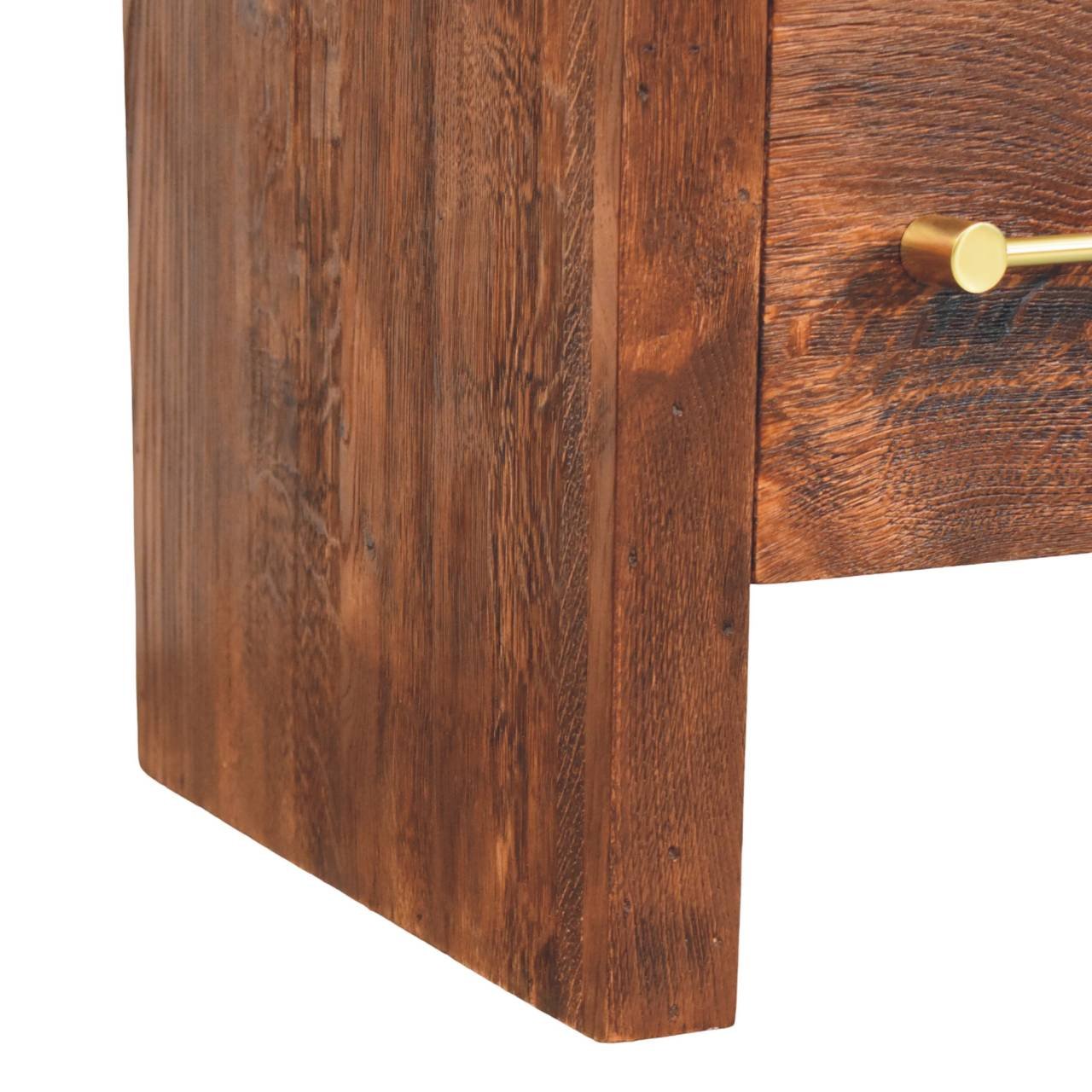 Szafka nocna z drewna o dębowym charakterze – naturalna, 54 cm - obrazek 6