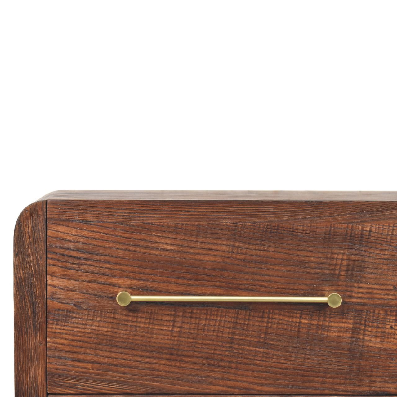 Komoda z drewna o dębowym charakterze – naturalna, 120 cm - obrazek 3