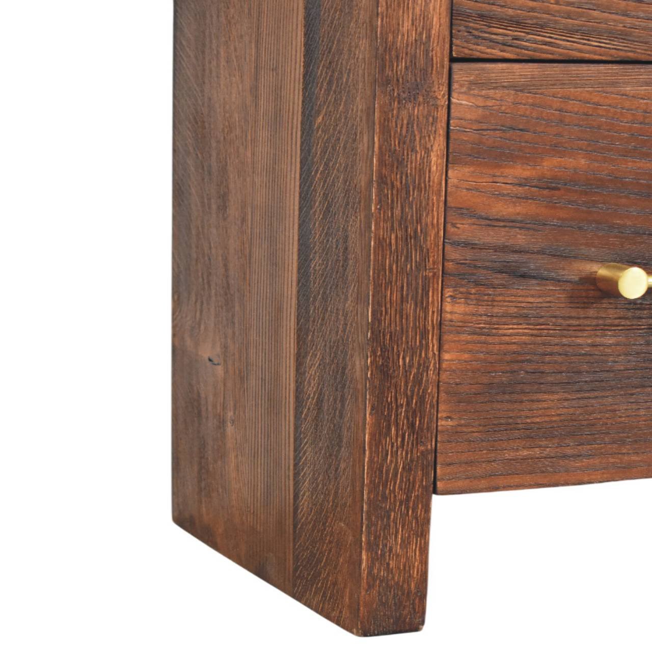 Komoda z drewna o dębowym charakterze – naturalna, 120 cm - obrazek 6