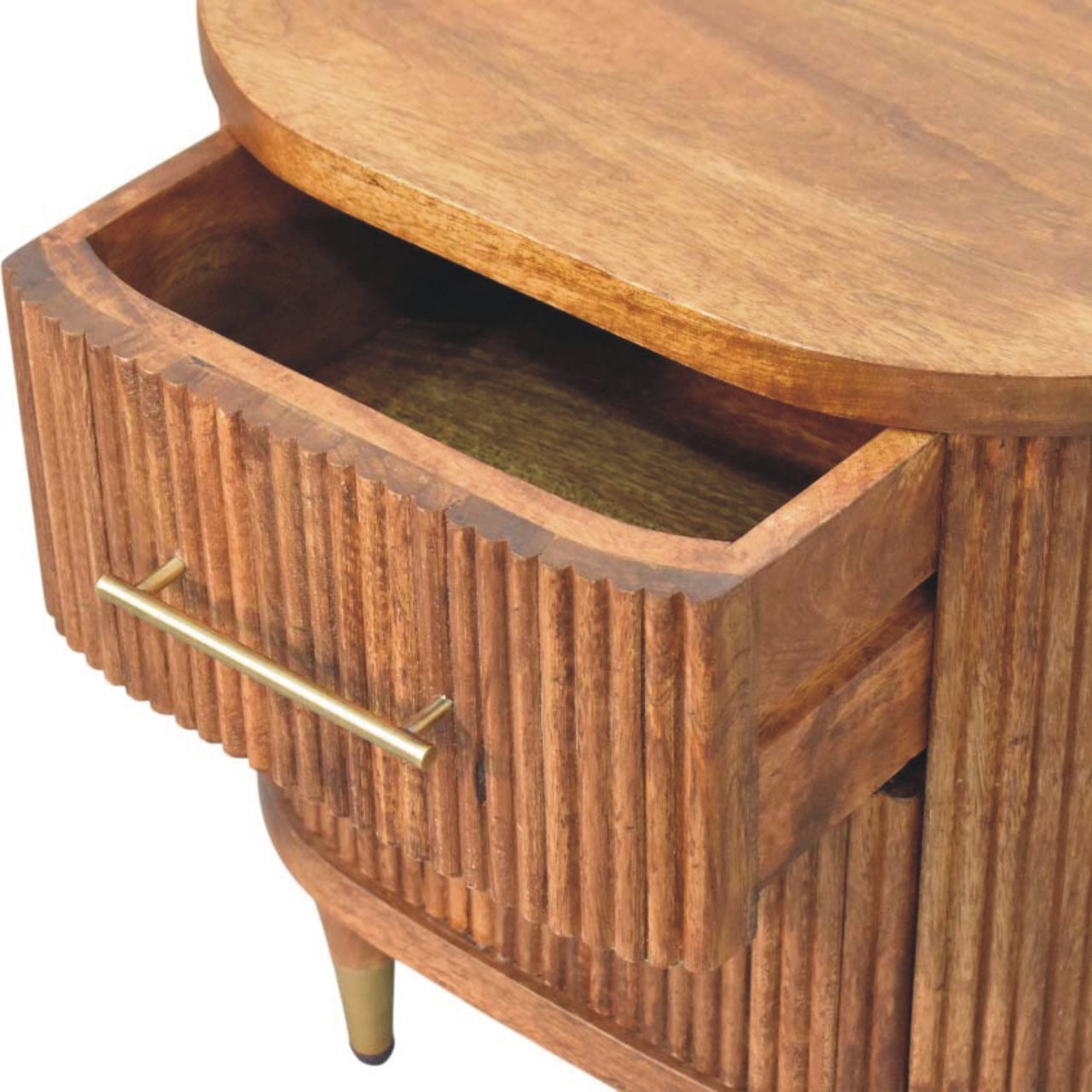 Szafka nocna Artisan IN4080 – lite drewno mango, wykończenie rzemieślnicze - obrazek 5