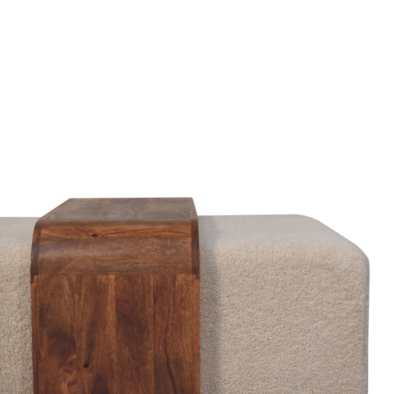 Ławka z litego drewna mango – 110 cm - Image 3