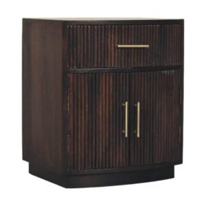 Szafka nocna z litego drewna mango – 50 cm — model IN4086