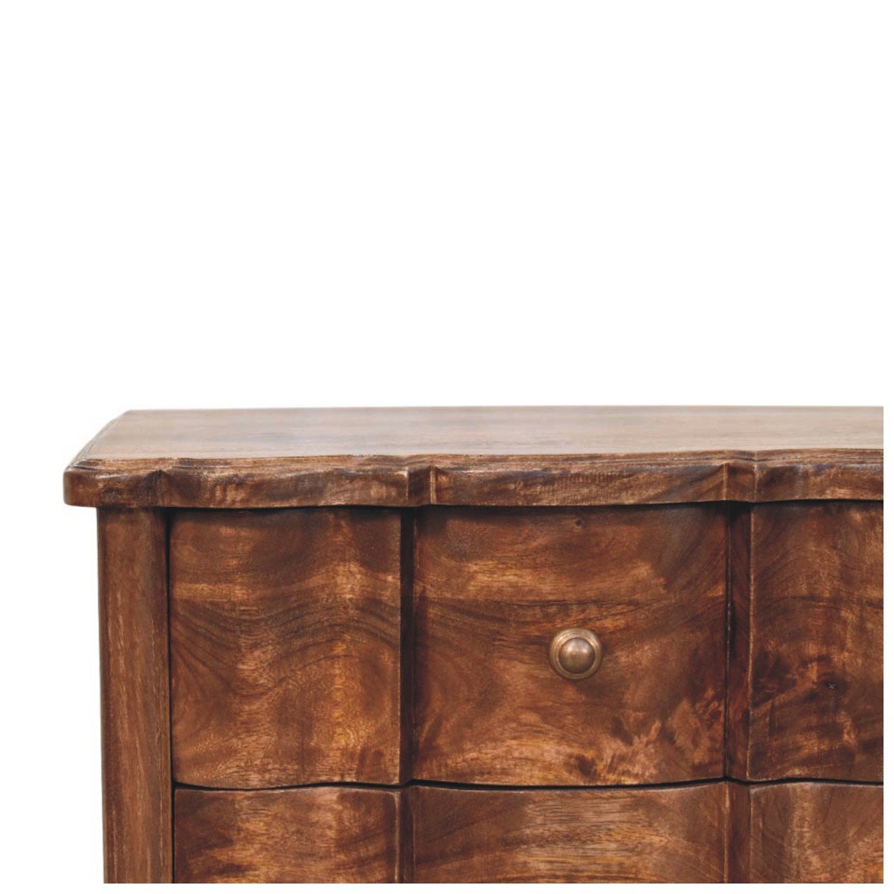 Szafka nocna z litego drewna mango – 55 cm — model IN4087 - obrazek 3