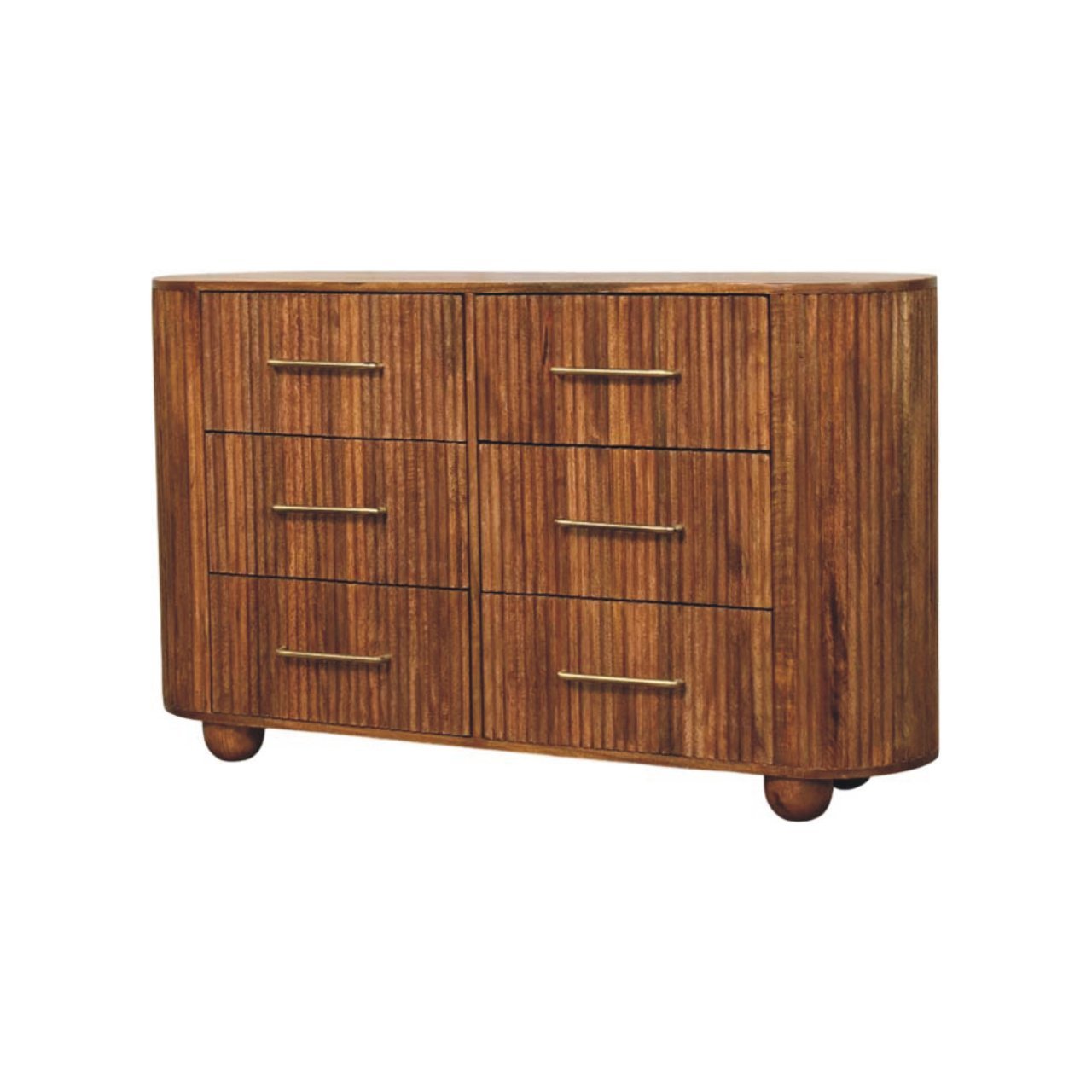 Komoda z litego drewna mango – 135 cm - obrazek 2