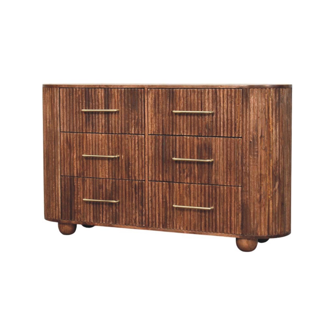 Komoda z litego drewna mango – 135 cm - obrazek 2