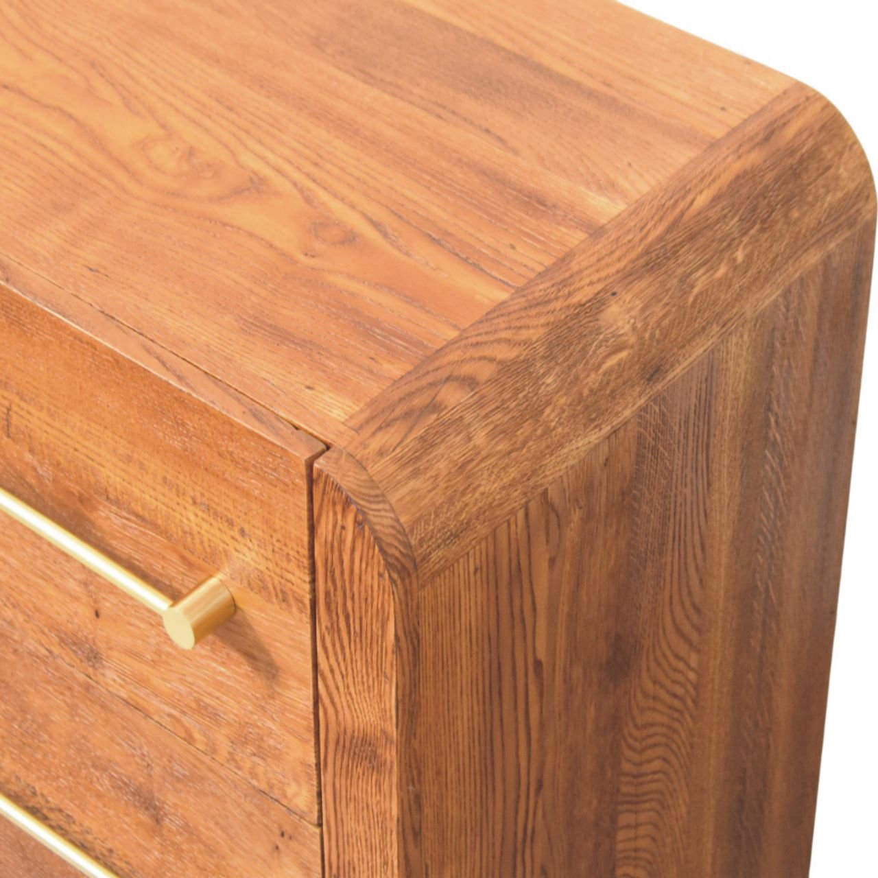 Szafka nocna z drewna o dębowym charakterze – naturalna, 54 cm - obrazek 4