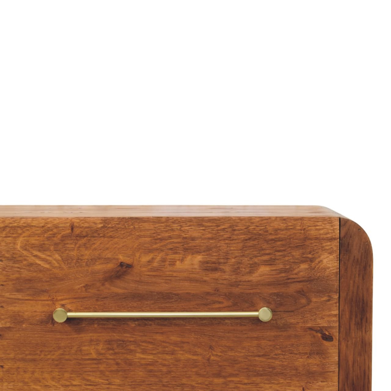 Komoda z drewna o dębowym charakterze – dębowa, 120 cm - obrazek 3