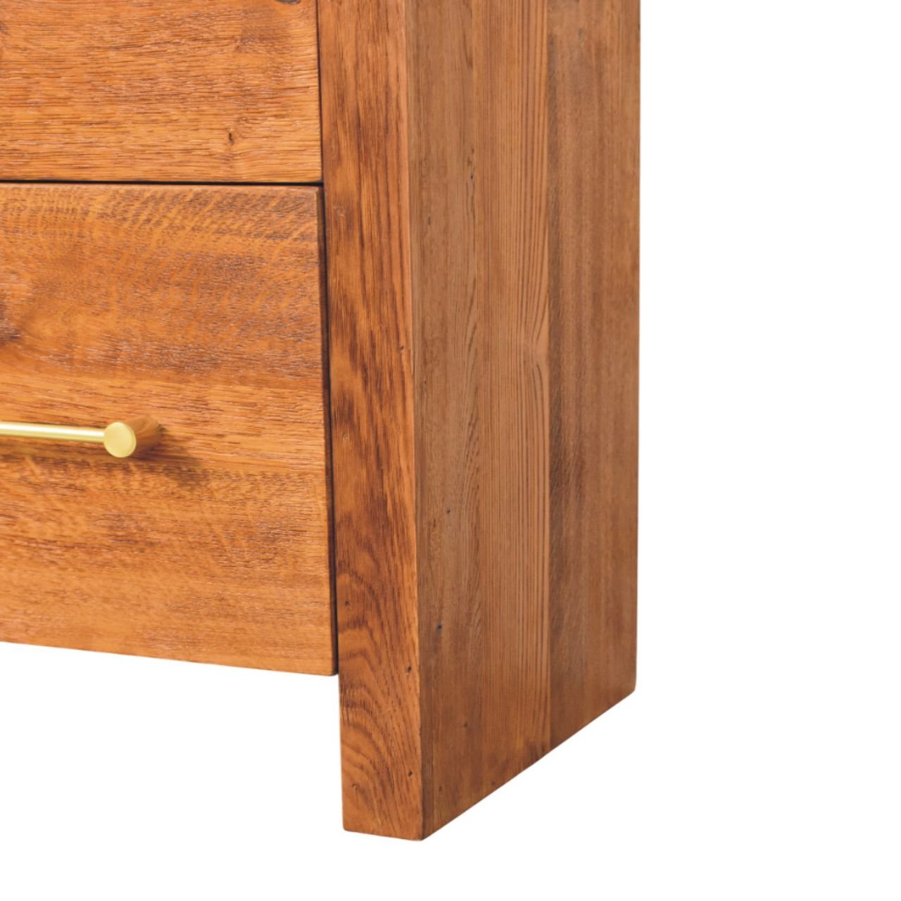 Komoda z drewna o dębowym charakterze – dębowa, 120 cm - obrazek 6