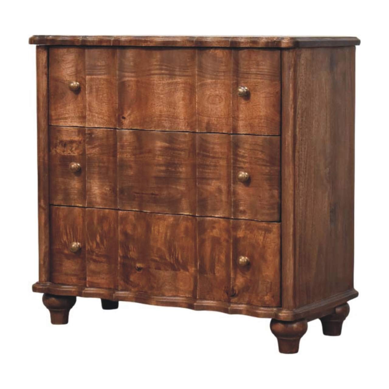 Komoda z litego drewna mango – 85 cm — model IN4101 - obrazek 2