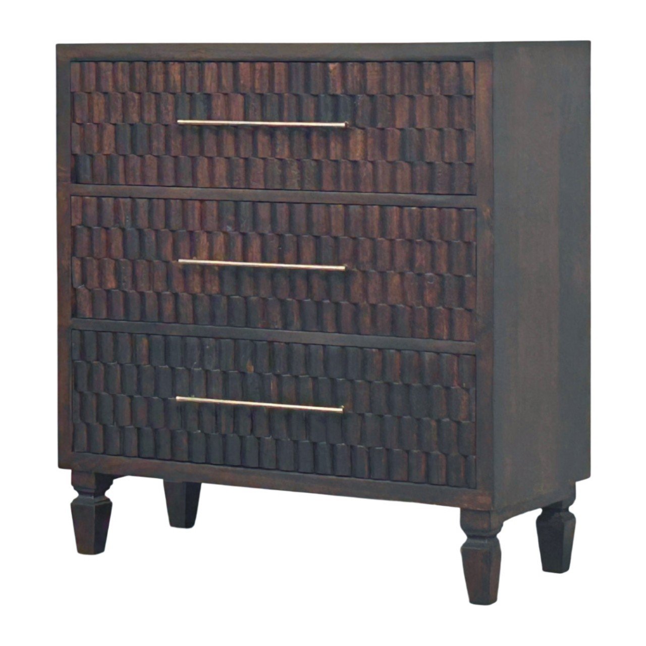 Komoda z litego drewna mango – 83 cm - obrazek 2