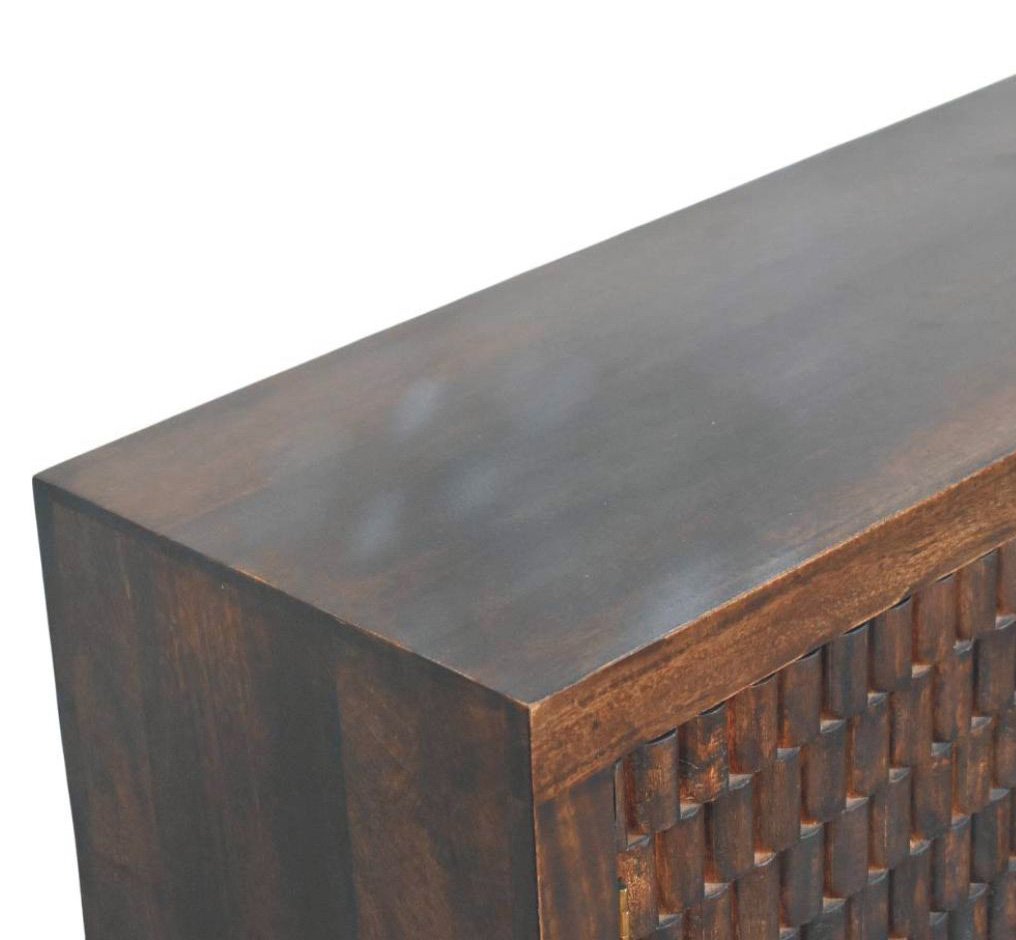 Komoda z litego drewna mango – 83 cm - obrazek 4