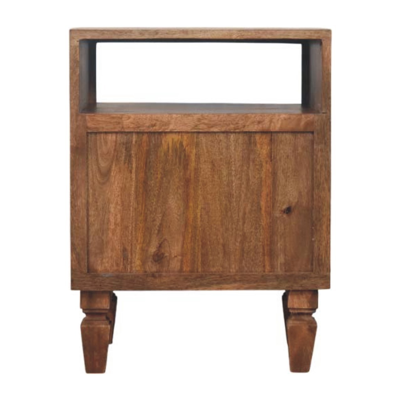 Szafka nocna z litego drewna mango – naturalna, 45 cm — model IN4105 - obrazek 8