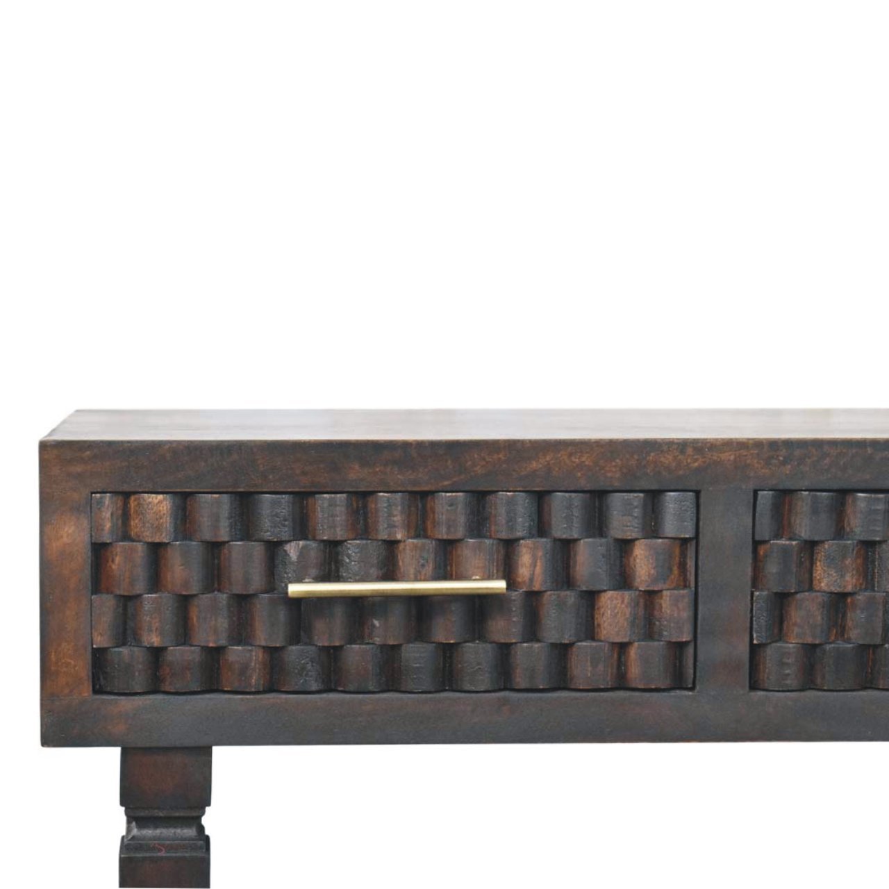 Stół z litego drewna mango – naturalny, 80 cm — model IN4106 - Image 3