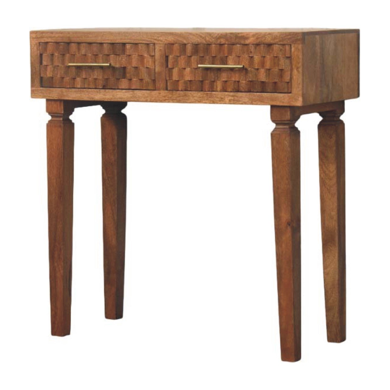 Stół z litego drewna mango – naturalny, 80 cm — model IN4107