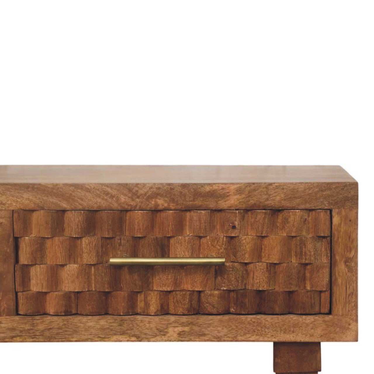 Stół z litego drewna mango – naturalny, 80 cm — model IN4107 - obrazek 3