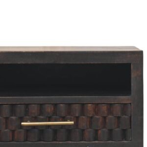 Szafka nocna z litego drewna mango – 45 cm — model IN4108