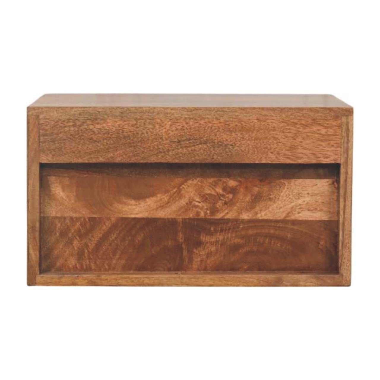 Szafka nocna z litego drewna mango – naturalna, 45 cm — model IN4109 - obrazek 8