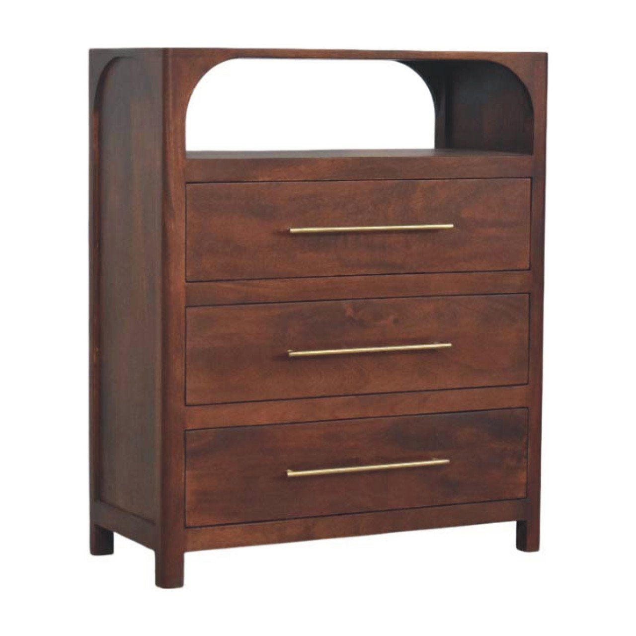 Komoda z litego drewna mango – naturalna, 75 cm — model IN4112 - Image 2