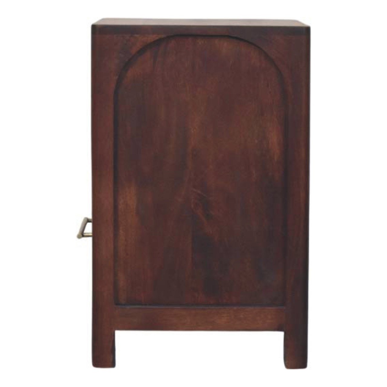 Szafka nocna z litego drewna mango – naturalna, 45 cm — model IN4113 - obrazek 7