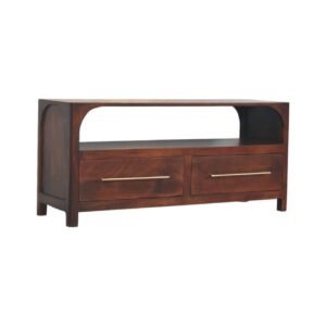 Szafka RTV z litego drewna mango – 110 cm